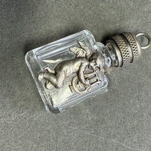 Silver Angel Perfume Bottle Pendant
